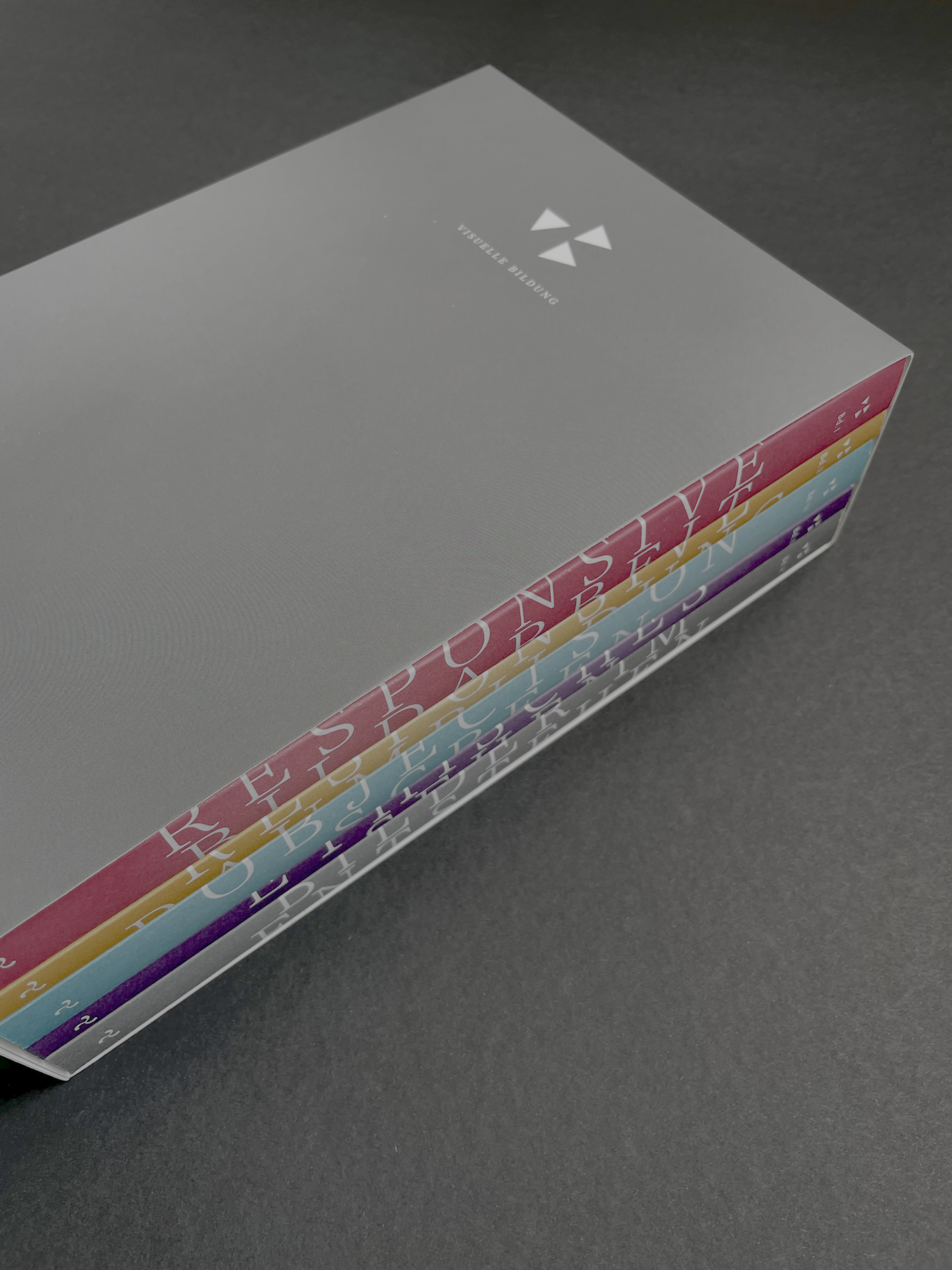 Das Bild zeigt den Schuber mit der Schriftenreihe Visuelle Bildung